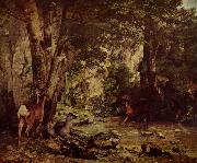 Gustave Courbet Rehbock im Wald oil painting picture wholesale